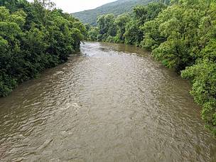 Hron River near Ziar nad Hronom close to where the new SHPP was planned